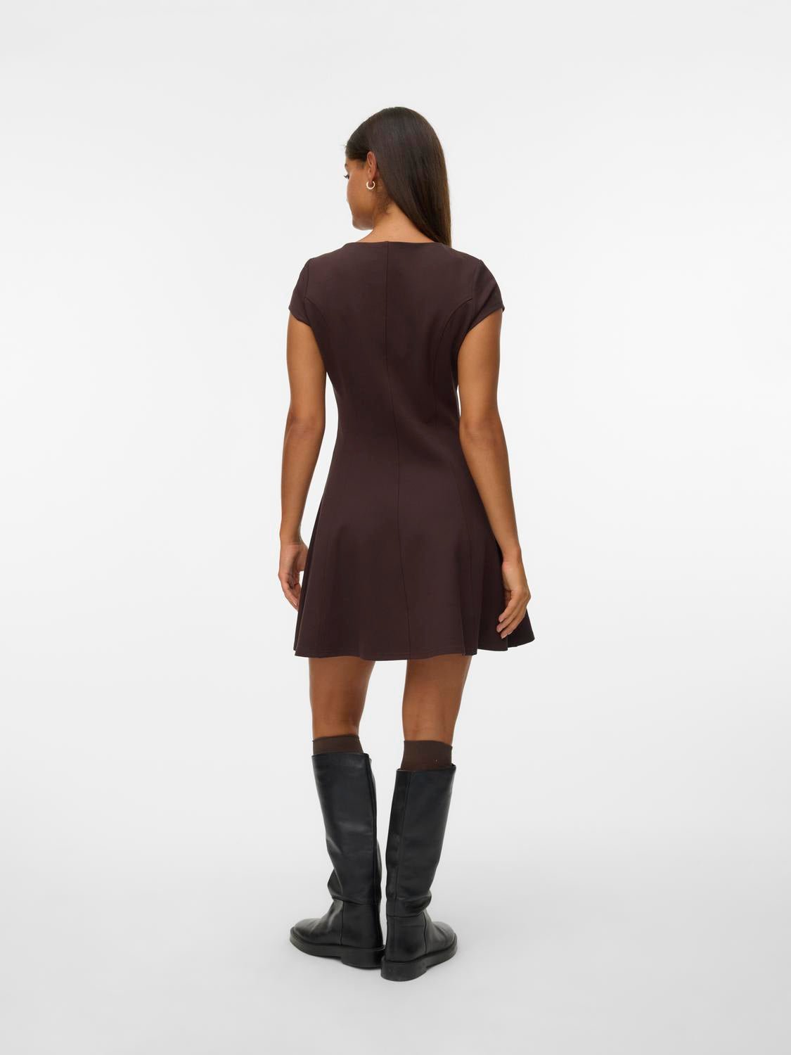 VMJAZLYN Short Dress - Chocolate Torte - VERO MODA & VILA Bergvik